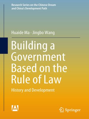cover image of Building a Government Based on the Rule of Law